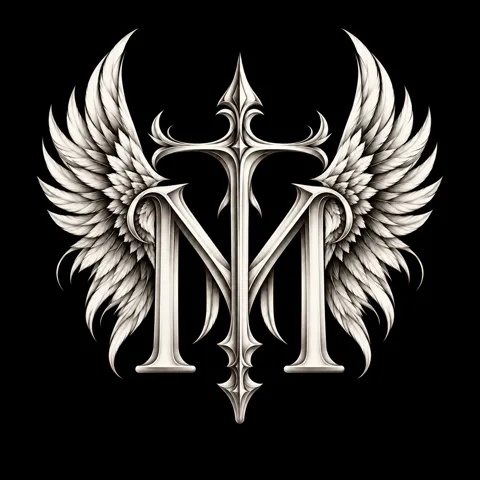 Mana Tōʻa logo: a winged M crossed by a sword